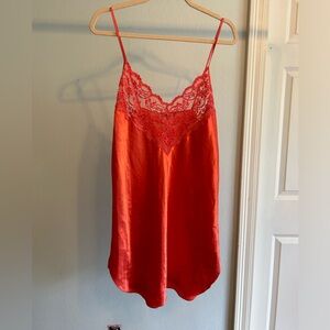 Orange lace nightie